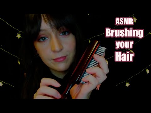 ⭐ASMR Brushing your Hair to Help you Sleep (Soft Spoken, Mouth Sounds)
