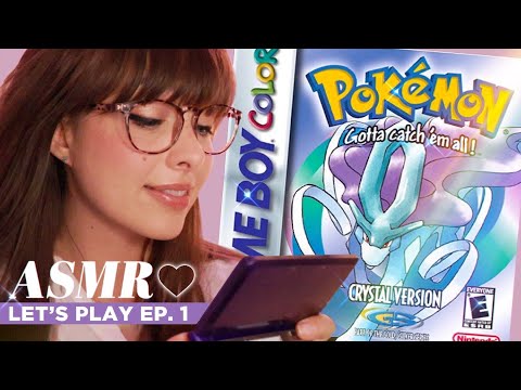 ASMR 💠 Pokemon Crystal 💠 Relaxing Whispered RPG Adventure Together! ✧EP.1✧ Button Clicks & Tapping