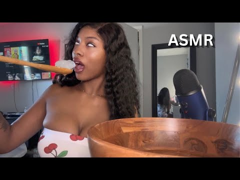 ASMR Relaxing Sounds Tingling Your Ears *wood soup*
