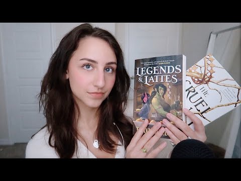 ASMR book store checkout roleplay 📚☕️