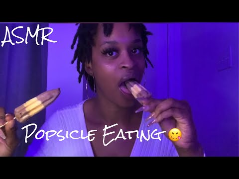 ASMR Wet Popsicle Eating + Mouth Sounds