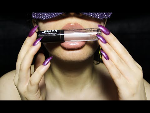 ASMR Pure Mouth Sounds &  Lip GLOSS aplication ( NO Talking ) UP Close ~ For Sleep ~