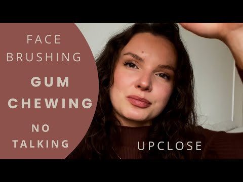 1 HOUR asmr Gum chewing and Face brushing