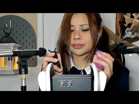 ASMR・☾・Space Triggers (Double Mic, Soft Spoken + Whispering)