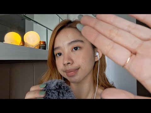 ASMR hand movement w/ mouth sounds (some spoolie nibbling)