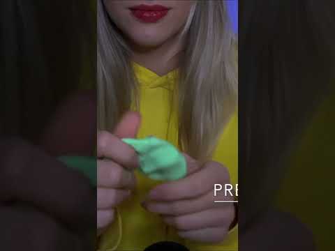 #asmr #shorts hearing test with play dooh, cotton and modeling clay #sticky #triggers