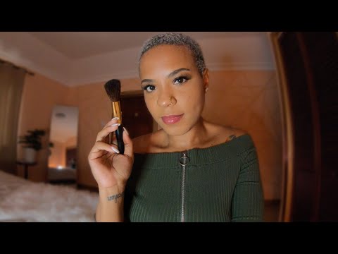 I cut my Locs - ASMR Chit-Chat + Face Brushing - Soft Spoken Jamaican accent