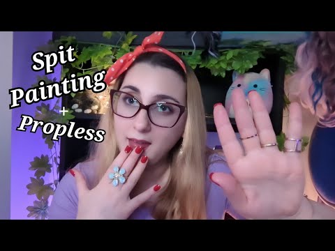 ASMR Fast and Aggressive Spit Painting and No Props