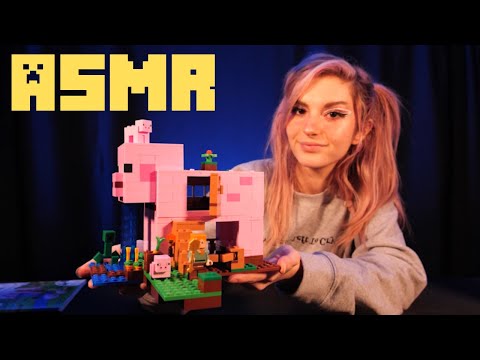 [ASMR] 2 HR+ Lego Minecraft Build: The Pig House // Whispering