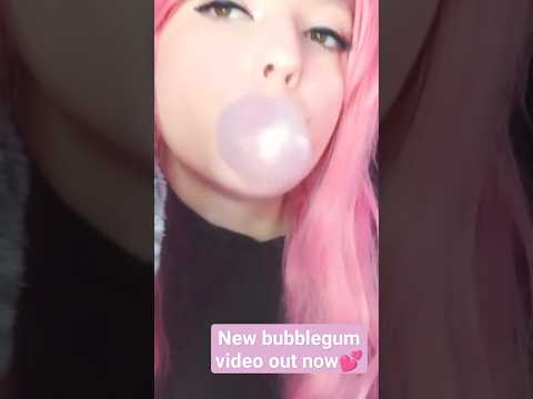 New Bubblegum Video on my channel!  #bubblegum #chewing #cute #asmr #asmrchewing #chewingsounds
