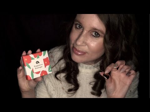 ASMR Tapping & Scratching Cardboard Boxes | Jewelry Unboxing from Happiness Boutique | Whispered