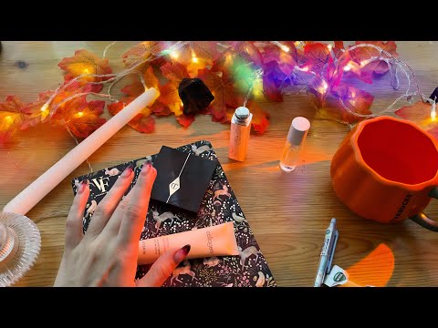 Asmr 🧡 Show and Tell Autumn Favorites | Tracing, Scratching and Close Whispering
