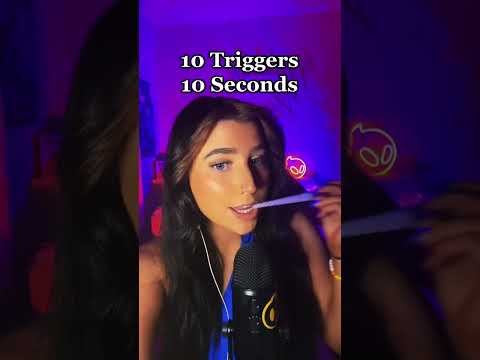 10 Triggers in 10 Seconds #asmr #fyp  #shorts
