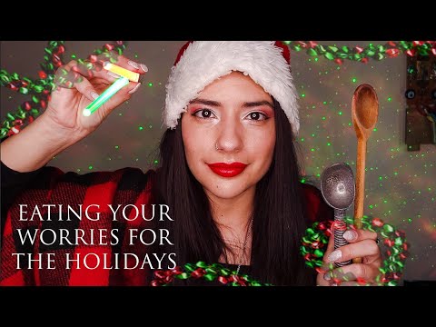 ASMR EATING YOUR NEGATIVE ENERGY FOR THE HOLIDAYS
