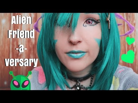 ASMR - FRIENDLY ALIEN ~ Happy Friend-a-versary! Silly Triggers to Help You Relax ~