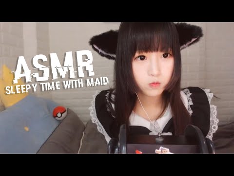 ASMR Sleepy Time with Maid Japanese ❤ Binaural Sleep Triggers