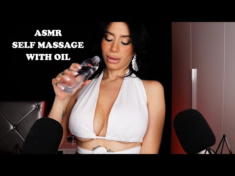 ASMR SELF MASSAGE WITH OIL 💦💦💦 (SEE INFOBOX)