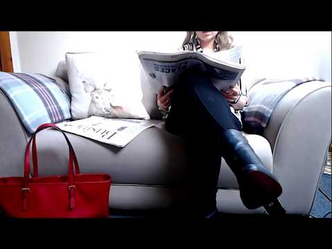 ASMR Newspaper Page Turning And Reading With High Heels Intoxicating Sounds Sleep Help Relaxation