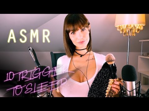 ASMR 10 Trigger Tingles to Sleep and Relax   Soft Whispering german:deutsch