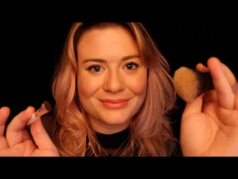 ASMR | Friend plucks and brushes away your worries before the holiday party 🎄