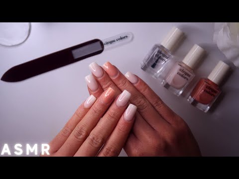 ASMR Doing My Nails 🤍Super Relaxing Nail Painting Ft. Cirque Colours
