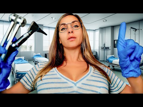ASMR DETAILED Cranial Nerve Exam FOR SLEEP 👩‍⚕️ EAR Exam,Eye Test, Roleplay, Personal Attention