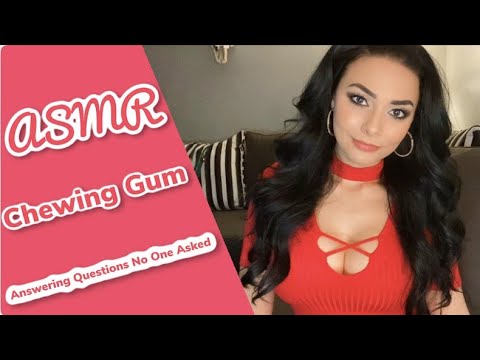 ASMR Answering Questions No One Asked (Gum Chewing Soft Spoken)