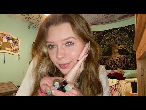 asmr small crystal collection | tapping/scratching