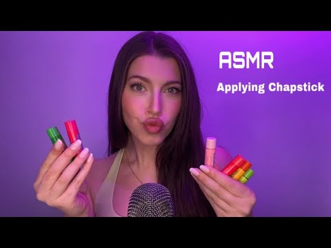 ASMR Applying Chapsticks | Whispers, Mouth Sounds, Tapping