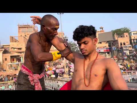 Ep-6 | IndianStreet Massage Energetic Street Barber Chamunda brothers | ASMR