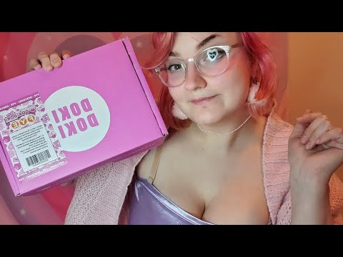 ASMR Whispered DOKI DOKI Box Unboxing (Kawaii Mystery Box)