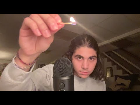Anxiety Relieving ASMR, no talking (don't play with fire)