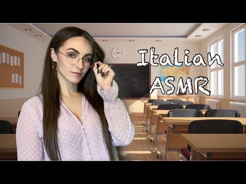 Italian Lesson ASMR 📚  Teacher Helps With Homework (Whispers, Personal Attention, Italian Triggers)