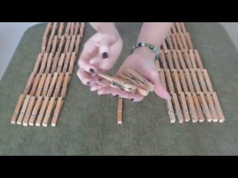 ASMR Arranging Vintage Clothespins OCD ~ Southern Accent Whisper