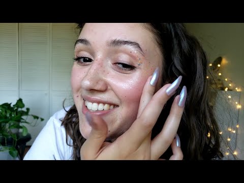 ASMR Doing My Nails 💕+ Tapping Makeup Haul