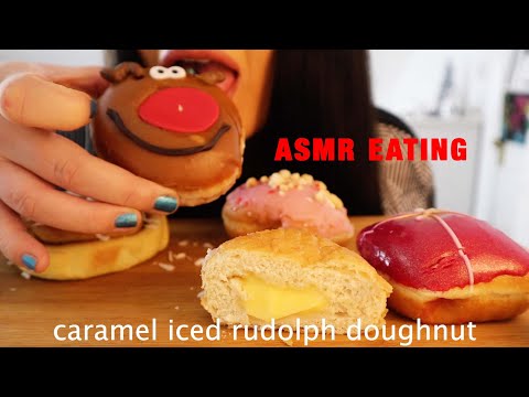 ASMR EATING KRISPY KREME DOUGHNUTS 🍩🍩🍩🍩
