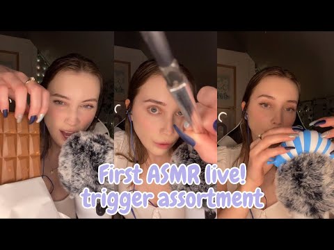 First TikTok live! 🥳 (doing my makeup, your makeup, energy rain, spit paint, sour candy, and more!)