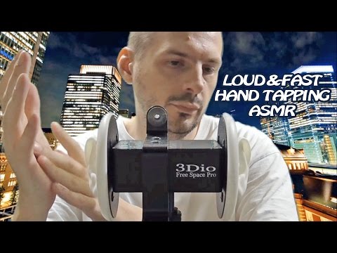 5 Minute ASMR Loud&Fast Hand TAPPING Session Binaural