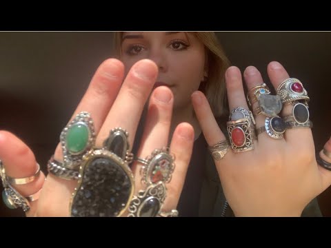 ASMR with rings (hand movements, up-close whispers)