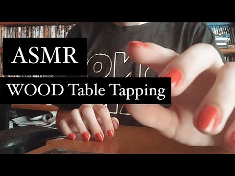 ASMR Wood Table Tapping (No Talking)