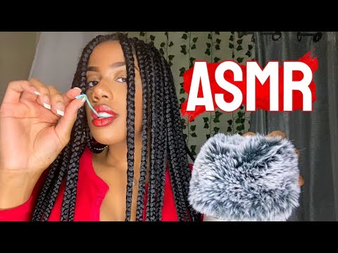 ASMR | Inaudible Whispers w/ Gum Chewing & Mic Scratching