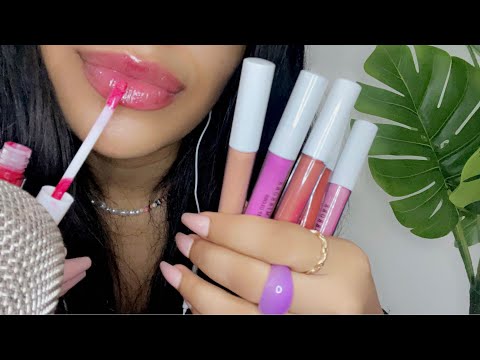 ASMR~ Tingly Lipgloss Application 💋 Mouth Sounds, Whispers & Tapping