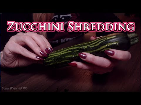 ASMR Zucchini Shredding 🥒💅🏻 😴