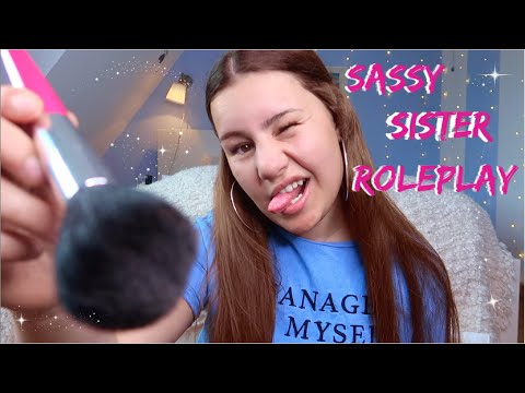 [ASMR] Sassy SISTER schminkt DICH für ein TINDER DATE🤪 | Makeup Roleplay | ASMR Marlife