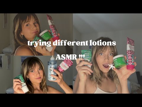 ASMR trying different lotions!! Fun and creamyyyyyy