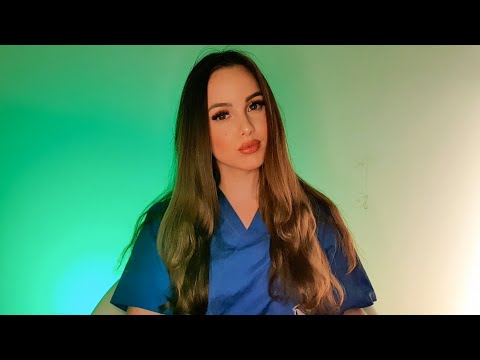 ASMR Doctor Checkup Exam Results | Green and Blue Relaxation, Typing Keyboard | Whispering Roleplay