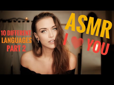 ASMR Gina Carla ❤️😘 Whispering „I LOVE U“ 10 Different Languages! Part 2