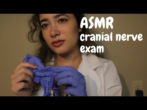ASMR 🧠 Dr. Z's Cranial Nerve Exam role play (softspoken, exam gloves, commands, vision chart etc.)
