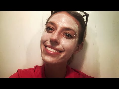 ASMR roleplay - friend does your face mask at sleepover