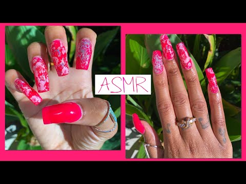 ASMR | Doing My Nails 💅🏽(Makartt “Life of a Rose” Polygel Kit)